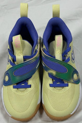 Nike Team Hustle 12C Mid Luminous Green Ultramarine FN6677-300 Basketball Shoes