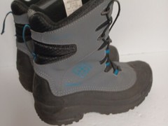 COLUMBIA Boots WATERPROOF Snow Hiking 200grams Sz 7 UNISEX Black Omni-heat