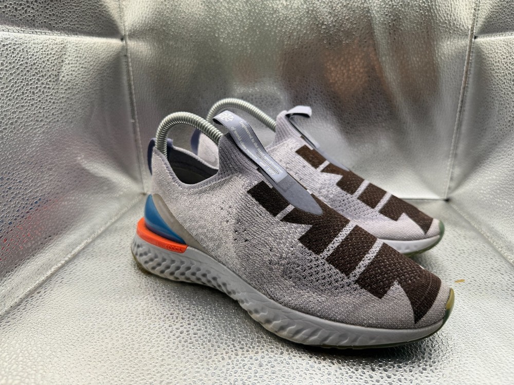 Size 5.5Y Nike Epic Phantom React Flyknit Indigo Fog Kids Sneakers CJ7202-400