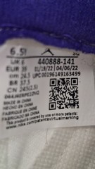 Jordan Air Jordan 5 Retro Concord White Purple Black Leather Sneakers Youth 6.5Y