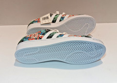 Adidas B37257 Superstar Floral Print Parrots Kids Boys Sneakers Size 4.5 US