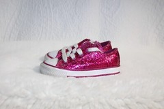 Converse ALL STAR Shoes Pink Sparkle US Size Child 5 style# 764691C