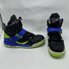Nike Air Jordan Flight 45 Sneaker 524865-029 Neon Green Blue SZ 6 Y