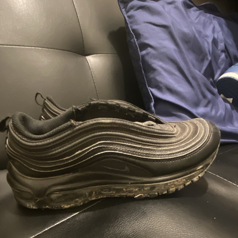 Nike Air Max 97 Black Slip-On Sneakers Unisex Kids US 7.5 DH8016-002