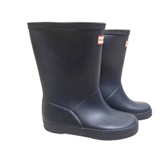 Hunter Kids First Classic Rain Boots Navy Blue Waterproof Toddler 11B 12G UK 10
