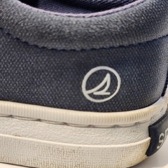 Sperry Top-Sider Kids Crest Vibe Navy Blue Canvas Sneakers Memory Foam