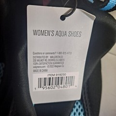 West Loop Womens Aqua Shoes Anti-Slip Green Black Summer Beach Pool S (5/6)