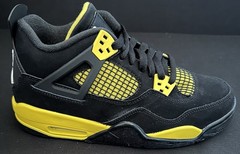 Nike Air Jordan 4 Retro ThunderTourYellow Youth GS Sz 6.5Y New BGrade 408452-017