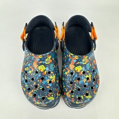 Crocs Child Classic All Terrain Terrazzo Clog J3 Navy Splatter Adjustable Strap