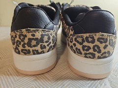 Wonder Nation Kids Leopard Print Sneakers Toddler Size 13 Black Laces