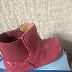 Stride Rite Agnes 2.0 Kids Bootie Pink Leather Ankle Zip Pull Tab US 5M