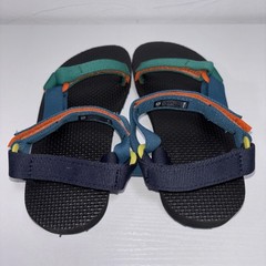 Teva Original Universal Kids Sz 2 Multi Color Hook And Loop Sandals NEW
