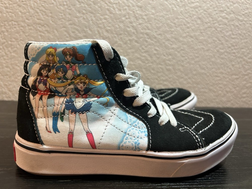 Vans Sailor Moon Pretty Guardians Sk8-High Top Sneakers Kids Youth Sz 2
