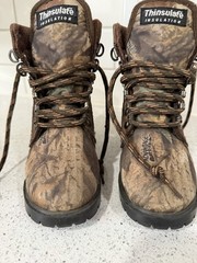 Hunting Waterproof Boots Winter Thinsulate Insulated Camo Youth 9.5 Child Hike