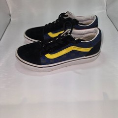 Big Kids Vans Old School Checkered Blue Red 1y