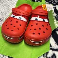 Crocs Classic Clog Lighting 🏎️ McQueen Junior 2 Brand New With Tags.