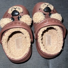 Crocs Kids Brown Fun Lab Bear Lined Clog Toddler C5 Shoes
