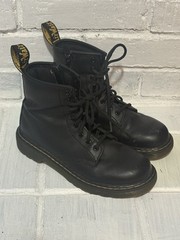 Dr. Martens 1460 Kids Size 2 Docs Combat Boots Black Zip