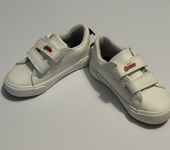 Marvel Avengers Kids Hook & Loop Low Top White Sneakers US 9 EU 25/26 UK 8
