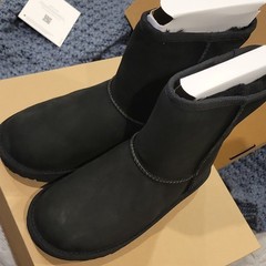UGG Kids‘ Classic II Black Suede Bootie Unisex Kids US 5 EU 37 1017703K