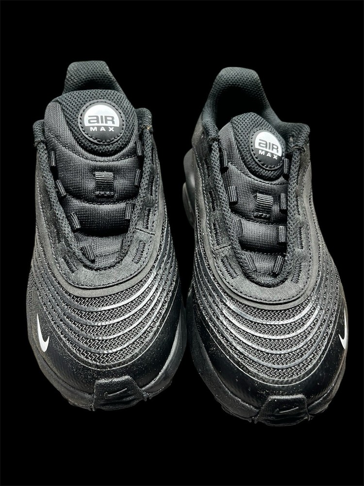 Nike Air Max TF2622-002 Black Synthetic Mesh Kids Sneakers US 3.5Y