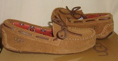 UGG Australia Chestnut Ryder Jungle Suede Moccasin KIDS US Size 13 NEW, No Box