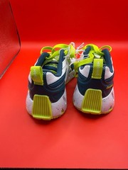 Reebok Zig Dynamica Kids Sneakers White Teal Neon Yellow Size 11K