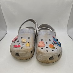 Crocs Unisex Kids‘ Classic Clogs Gray J3 EU 34 Lilo & Stitch Jibbitz Charms