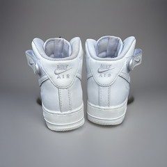 Nike Air Force 1 Mid White GS TripleWhite Size 7Y Youth Women’s 8.5 No Box Clean