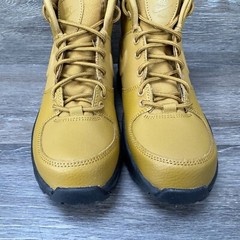 Nike Manoa Leather GS Wheat Brown Beige Black Boots BQ5372-700 4Y Women’s 5.5