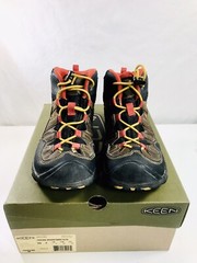 Keen – Pagosa Mid WaterProof Brown Yellow Hiking Boots – Youth Size 3-