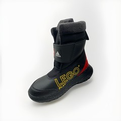 NIB Adidas x Lego WinterPlay Boots Toddler Size 10C Black • Red • Yellow GW4420