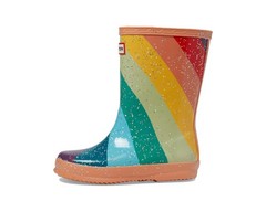 NEW $75 HUNTER Kids Original First Classic Rain Boots Rainbow Glitter US 7C