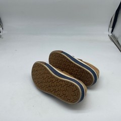 Zara Kids Tan Brown Canvas Double Strap Sneakers Boys Size 9.5 EU 26/27