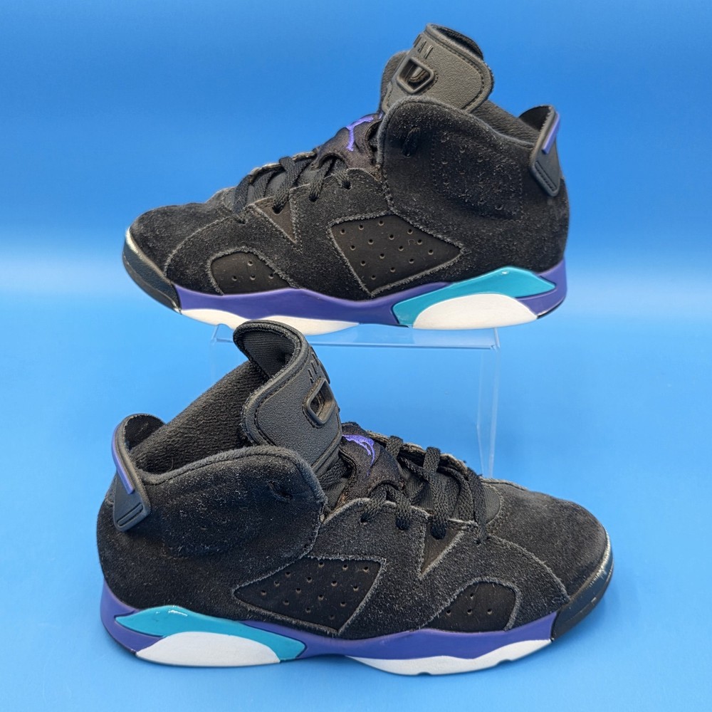 Nike Air Jordan 6 Retro PS Aqua Black-Bright Concord-Aqutone DV3605-004 Sz 2Y
