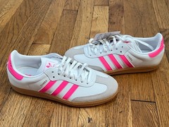 Adidas Samba OG J Cloud White Lucid Pink Gum JQ2831 GS New sz 6 sneakers shoes