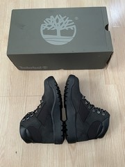 TIMBERLAND BLACK 6in Field Boots Youth Size 2.5