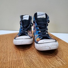 Converse Kids Sneakers Size 4 Turquoise Chuck Taylor All Star Superman Hi Top