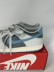 Kids Nike Dunk Low GS Grey White Blue FB9109-008 Sneaker Shoe Trainer Size 7Y