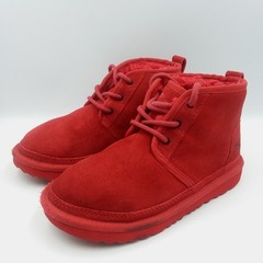 Ugg Neumel II Fluff Chukka Boots Big Kids Young Sz3 Suede Samba Red Chukka Boots