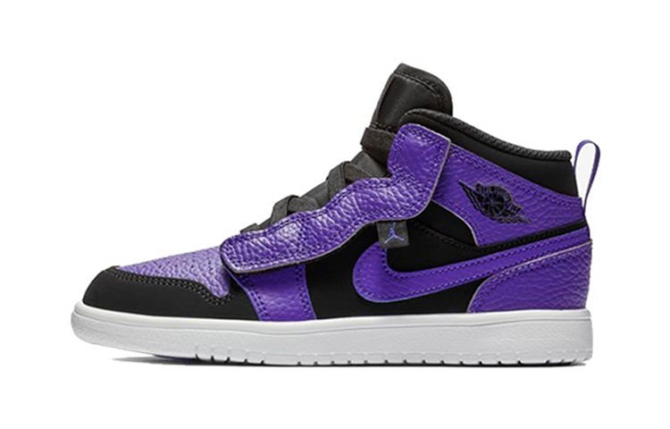Jordan Air Jordan 1 Mid Alt Mid top Childrens Basketball Shoes Purple AR6351-051