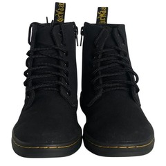 Dr. Martens Junior Marley Black Canvas Casual Boots size 13
