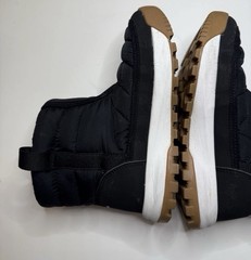 Columbia Snowtrot Mid Waterproof Pull On Boot Black Insulated Fleece Youth 3