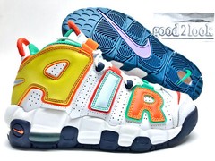 NIKE AIR MORE UPTEMPO BG WHAT THE MULTI-COLOR SIZE 5.5Y/WOMEN 7 [FQ8363-902]