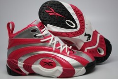 Reebok Shaqnosis OG Grade School Silver/Pink/White V53880 Big Kids Sz 4.5