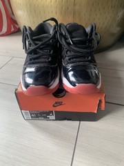 Air Jordan 11 Retro Low (GS) Size 4.5y Black And Red FV5121 006