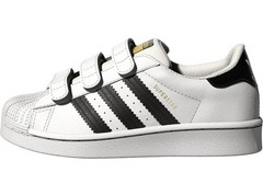 Adidas Superstar CF C Little Kids 13.5 K Cloud White/Core Black EF4838 Black