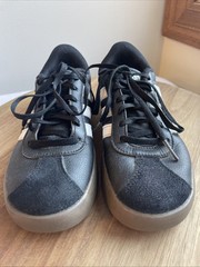 Adidas Samba Classic Black White Gum Sole Youth Kids Sz 3 Shoes Leather Soccer