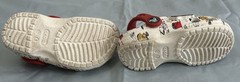 Peanuts Snoopy Graphic Print Kids Classic Crocs W/ Jibbitz Charms Sz US 8