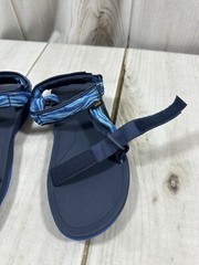 Teva Hurricane XLT 2Big Kids Size 7 Hiking Camping Sandals Shoes Blue Tribal
